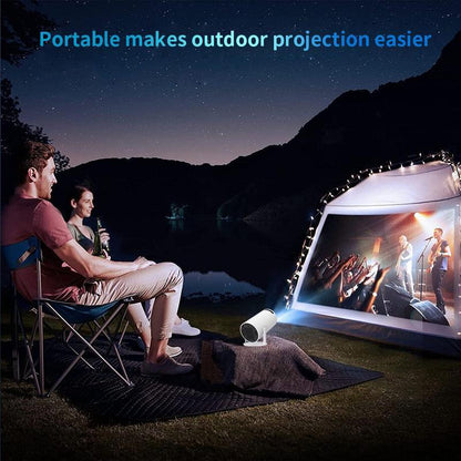Experience the Ultimate Home and Outdoor Movie Nights with the Holycode Portable Projector - Now with WiFi & Bluetooth Connectivity!