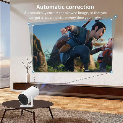 Experience the Ultimate Home and Outdoor Movie Nights with the Holycode Portable Projector - Now with WiFi & Bluetooth Connectivity!
